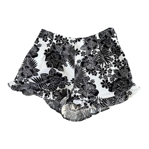 JANIE & JACK | Black & White | HIBISCUS FLORAL SHORT - Picture 2 of 7